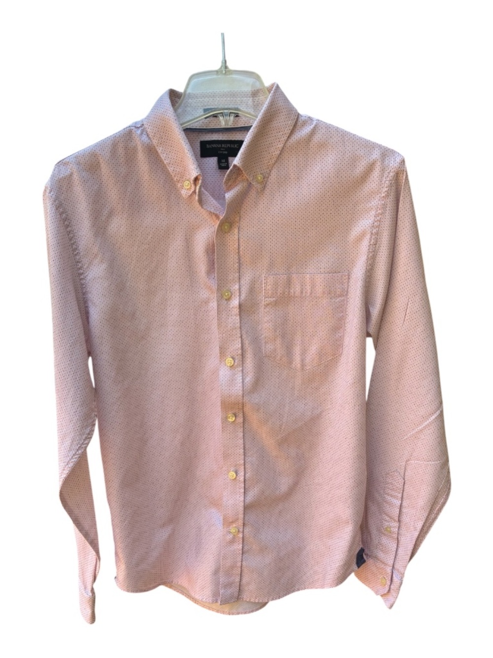 Men's Banana Republic Pink Printed Button up Shirt-Size M